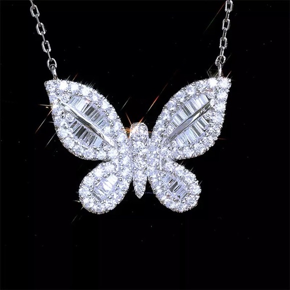 Luxury Butterfly 925 Sterling Silver Jewelry Set - Picture 5 of 6